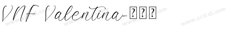 VNF Valentina字体转换